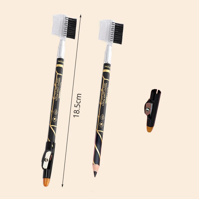 Hard Core Eyebrow Pencil Waterproof Cosmetic Eye Brow Long-Lasting Durable Ecological Eyebrow Pencils With Brush Sharpener