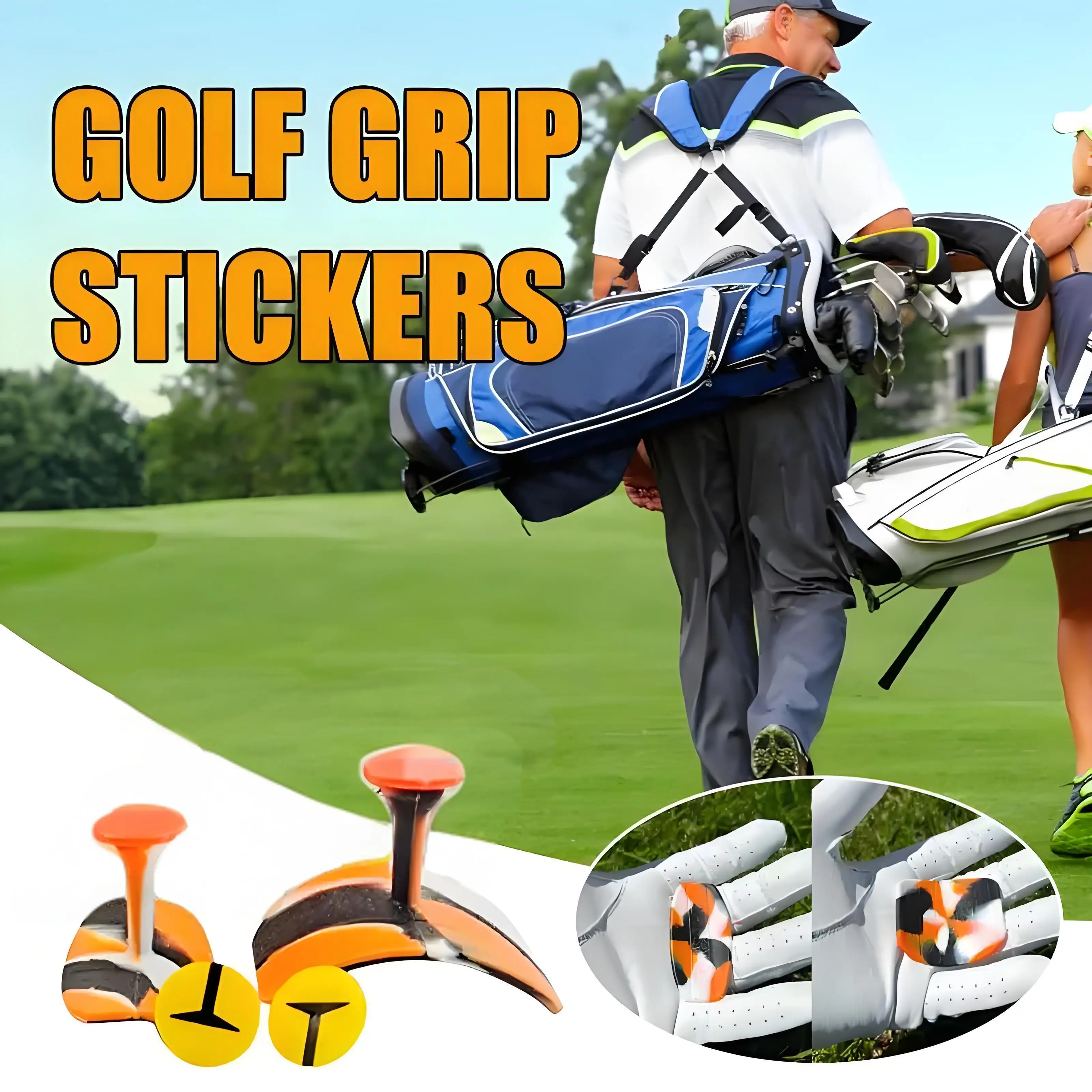 

Golf Grip Finger Tape Anti Slip Friction Stickers Light Silicone Grip Pad Golf Training Accessories For Practice Training