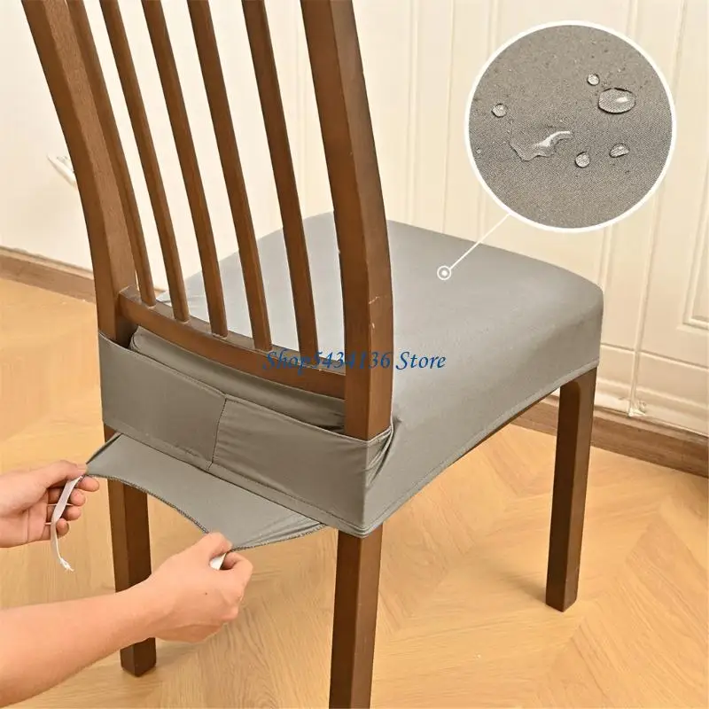 H7ED Nonslip Stretch Chair Cover With Reinforced Edges Pet Friendly Polyester Fabric Multiple Color Machine Washable
