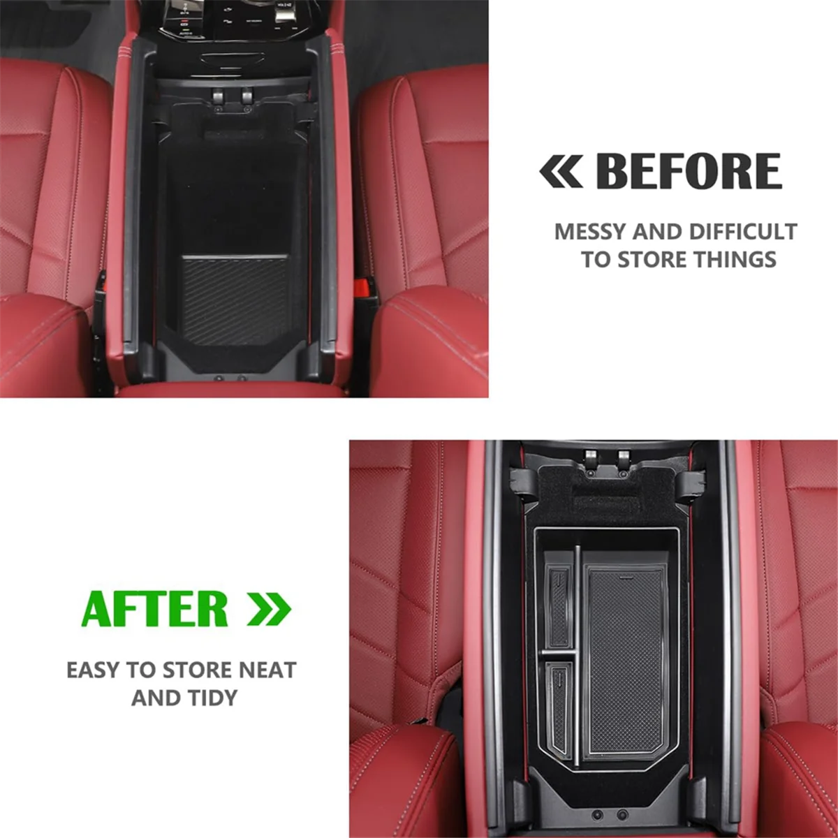 센터 콘솔 팔걸이 박스 정리함 트레이 보관함, BMW 5 시리즈 G60 2024 인테리어 액세서리