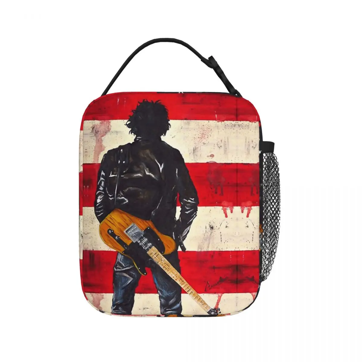 Bruce Springsteen Lunch Bags Insulated Lunch Tote Waterproof Thermal Bag Leakproof Picnic Bags for Woman Work Kids School