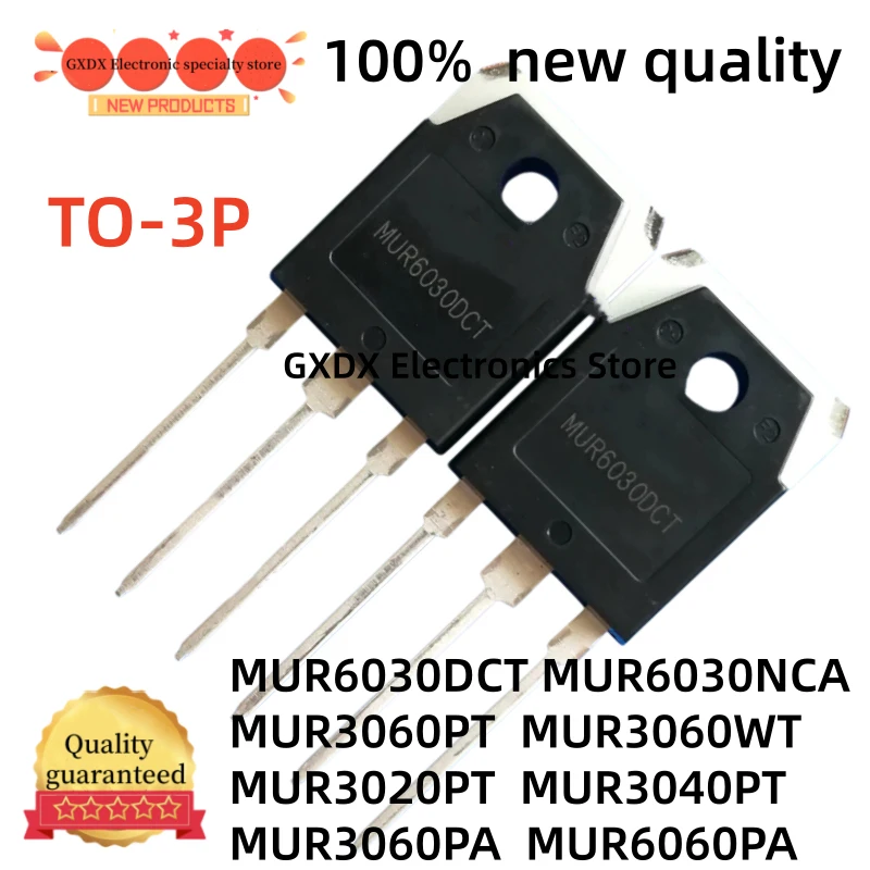 10-20-30Uds 100% calidad garantizada MUR3060PT MUR3060PA MUR6060PA MUR6030DCT TO247 MUR6030NCA MUR3060WT MUR3020PT MUR3040PT TO-247