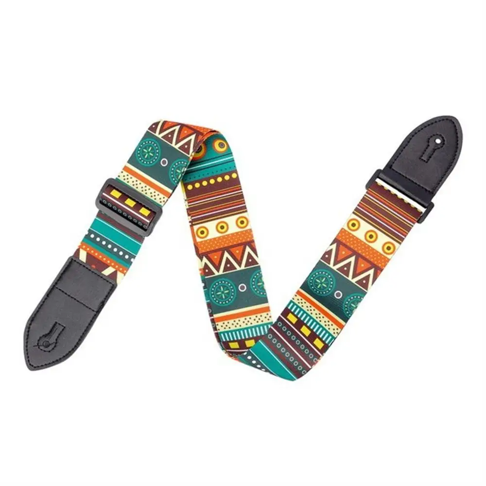 Bass Ethnic Style Leather Head Widened Electric Guitar Guitar Belts Guitar Strap Acoustic Guitar Strap Guitar Shoulder Strap image 5