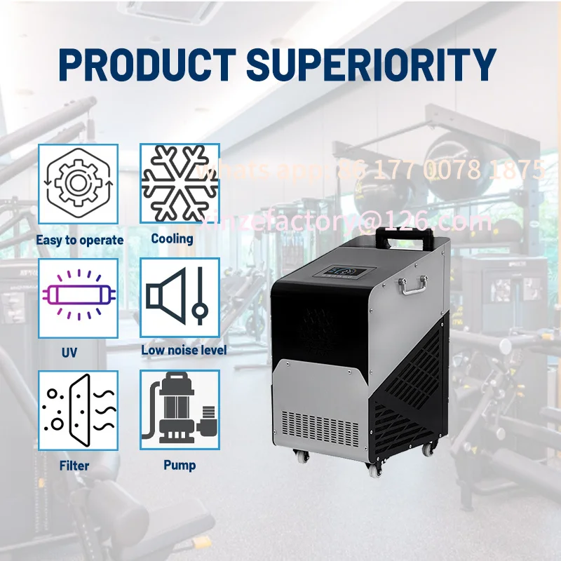 Raffreddatore per bagni di ghiaccio personalizzabile Raffreddamento ad acqua e riscaldamento Raffreddatori per bagnetto di ghiaccio Raffreddatore a immersione fredda Vasca da 1000 litri