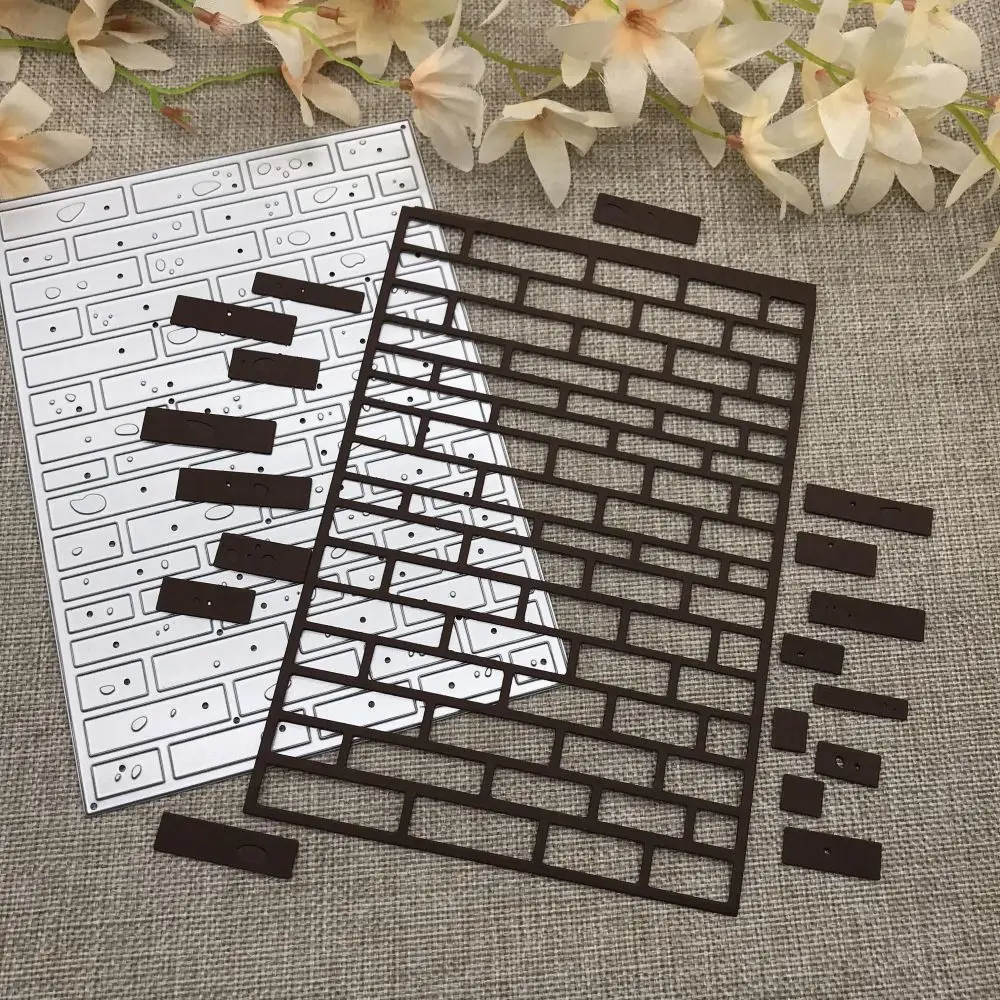 Brick wall frame Metal Cutting Dies Stencils For DIY Scrapbooking Decorative Handcraft Die Cutting Template Mold