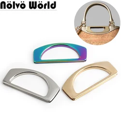 1PC D Shape Metal Frame Handles For Purse Handbags Shoulder Portable Bag Strap Tote Bags Handcrafted Replacement Accessories