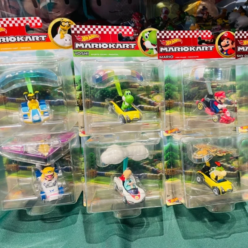 العجلات الساخنة لفيلم سوبر ماريو بروس كارت بلاي سيارة واريو لويجي سباك فان كوبا تروبا العلجوم دونكي كونغ يلقي نموذج سيارة لعبة #1