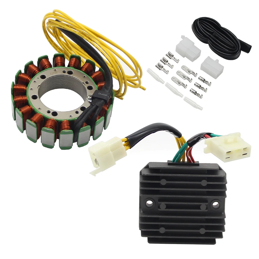 Motorcycle Ignition Stator Coil + Voltage Rectifier Regulator For Honda XLV600 XL600 Transalp XRV650 XLV XL XRV 650 Africa Twin