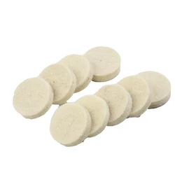 50pcs 25mm Wool Felt Polishing Buffing Wheel Grinding Polishing Pad+ 2pc Mandrel For Rotary Tool Power Tools Replacements