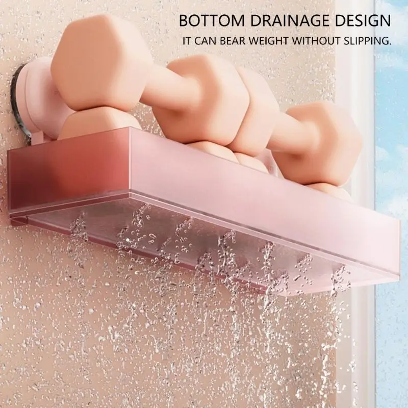 

A0KE Поличает текстуру стойку для ванной комнаты водонепроницаемое клей