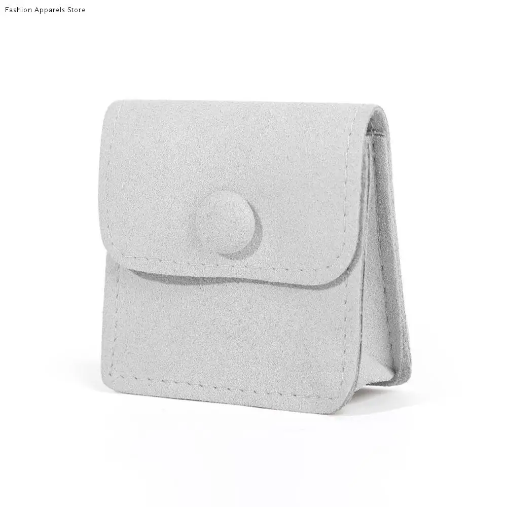 

Exquisite Necklace Pouches Bracelets Botton For Women Men Velvet Pouch Packaging Snap Bags Gift Packaging Jewelry Purse Bags