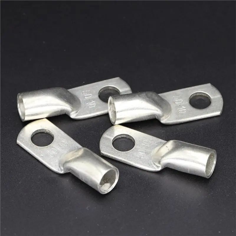 A25I-SC Type Tinned Copper Wire Crimp Connectors 40Pcs Cable Lug Terminal Ring 4Mm2 M4/M5/M6/M8