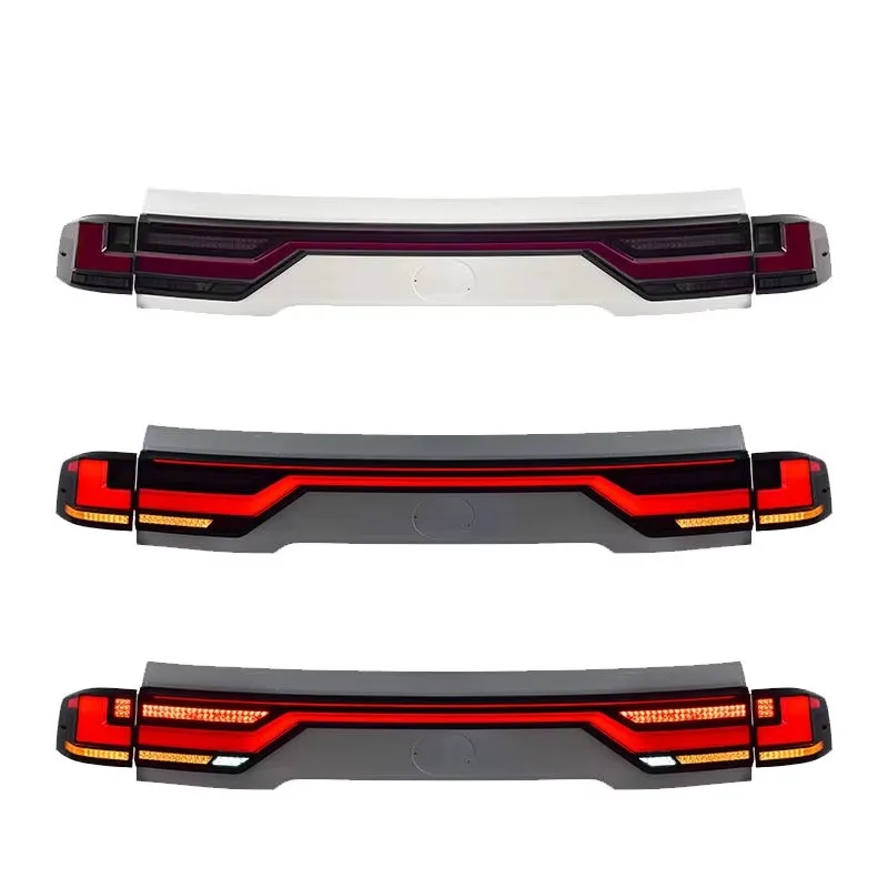Auto Rear Back Lamps Assembly For Toyota Land Cruiser 2022-2025 Upgrade LED Through Taillights Car Accessories