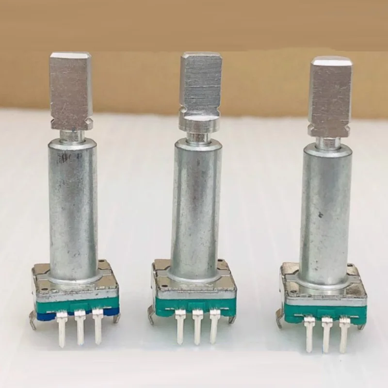 1 Piece EC11 Encoder 06-12 Car Audio Volume Potentiometer With Switch 360 Degrees Rotaty 30 Positioning 15 Pulses Shaft 32.5MM