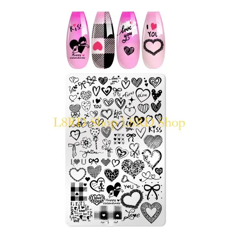 L8RD Art Stamping Temeplates Summer Spring Art Stamping Plates Images Plates Manicuring DIY Printing Tool