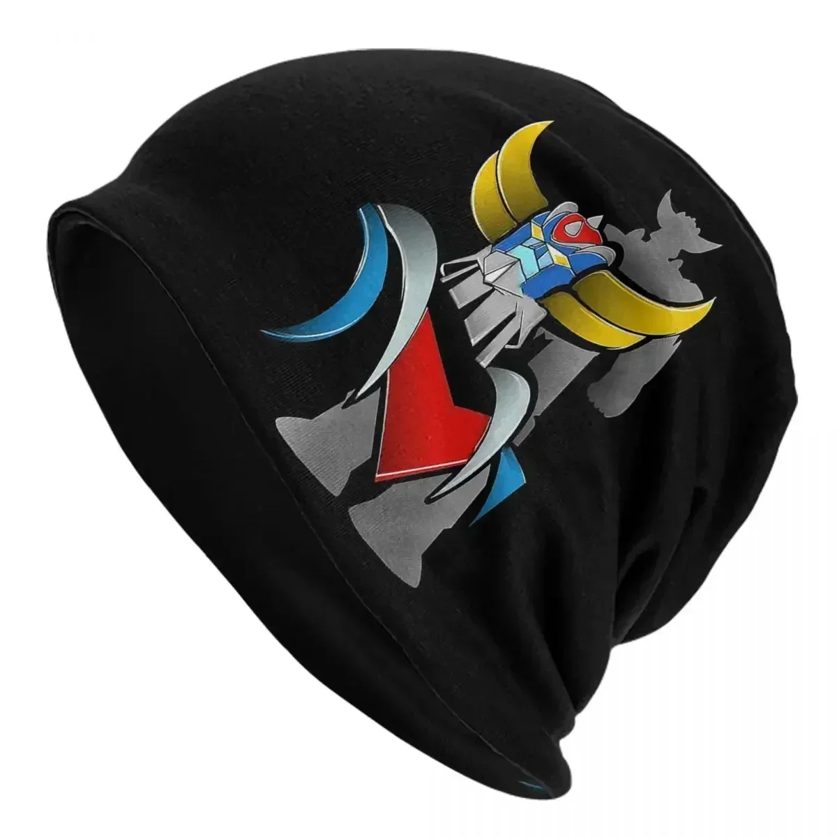 Anime Robot Grendizer Beanie Cap Unisex Winter Warm Bonnet Homme Knit Hats Fashion Outdoor Ski Mazinger Z Skullies Beanies Caps