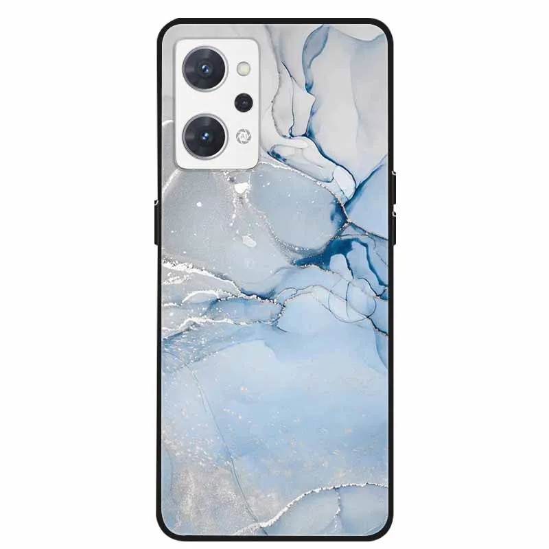For OPPO Reno9 A 5G Case Marble Soft Silicone Lovely TPU Phone Cases for Reno 7A / 9A 9 A Covers Capa Reno7 A Protective Shells
