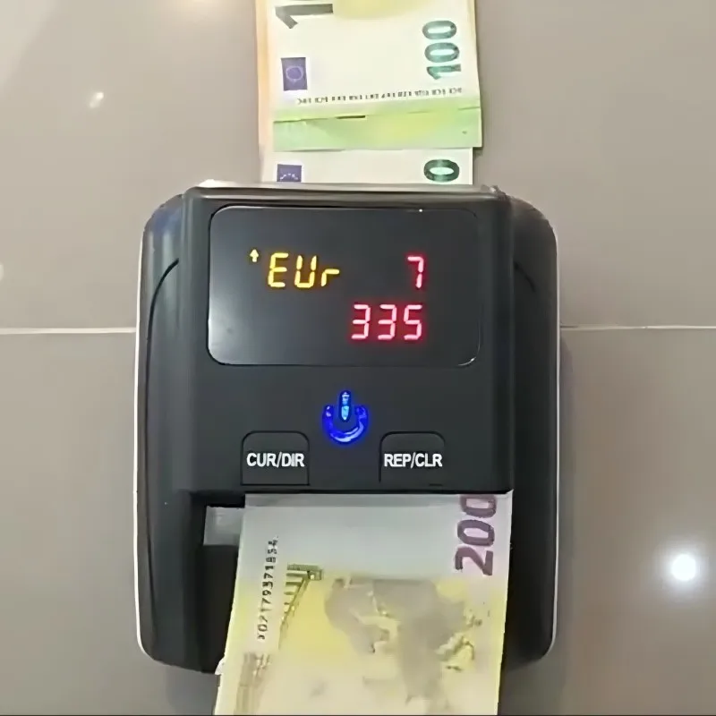 USD 유로 GBP 위조지폐 감지기 UV 자기 감지 LED 디스플레이 화면 지원 총액/수량 계산 기능