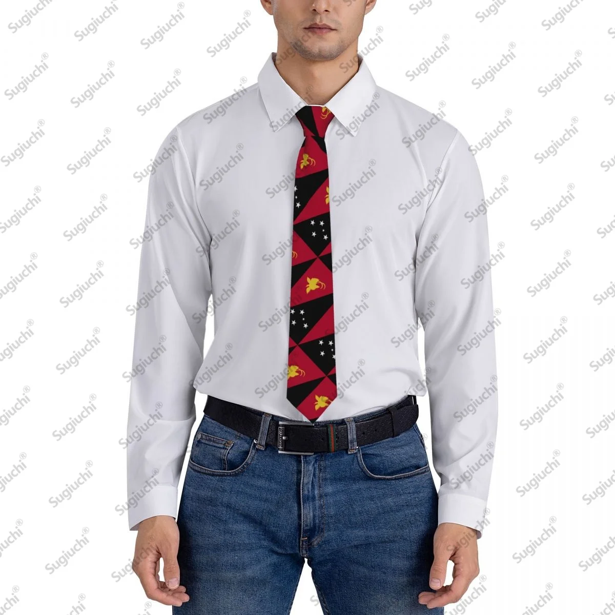 2026 بابوا غينيا الجديدة العلم الزفاف ربطات العنق للرجال النساء عادية منقوشة التعادل الدعاوى سليم ربطة العنق Gravatas للهدايا #6