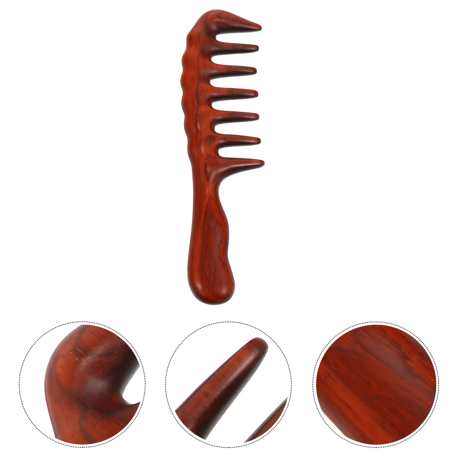 

Creative Comb Sandalwood Large Teeth Massage Hairbrush Hairdressing Tool Travel