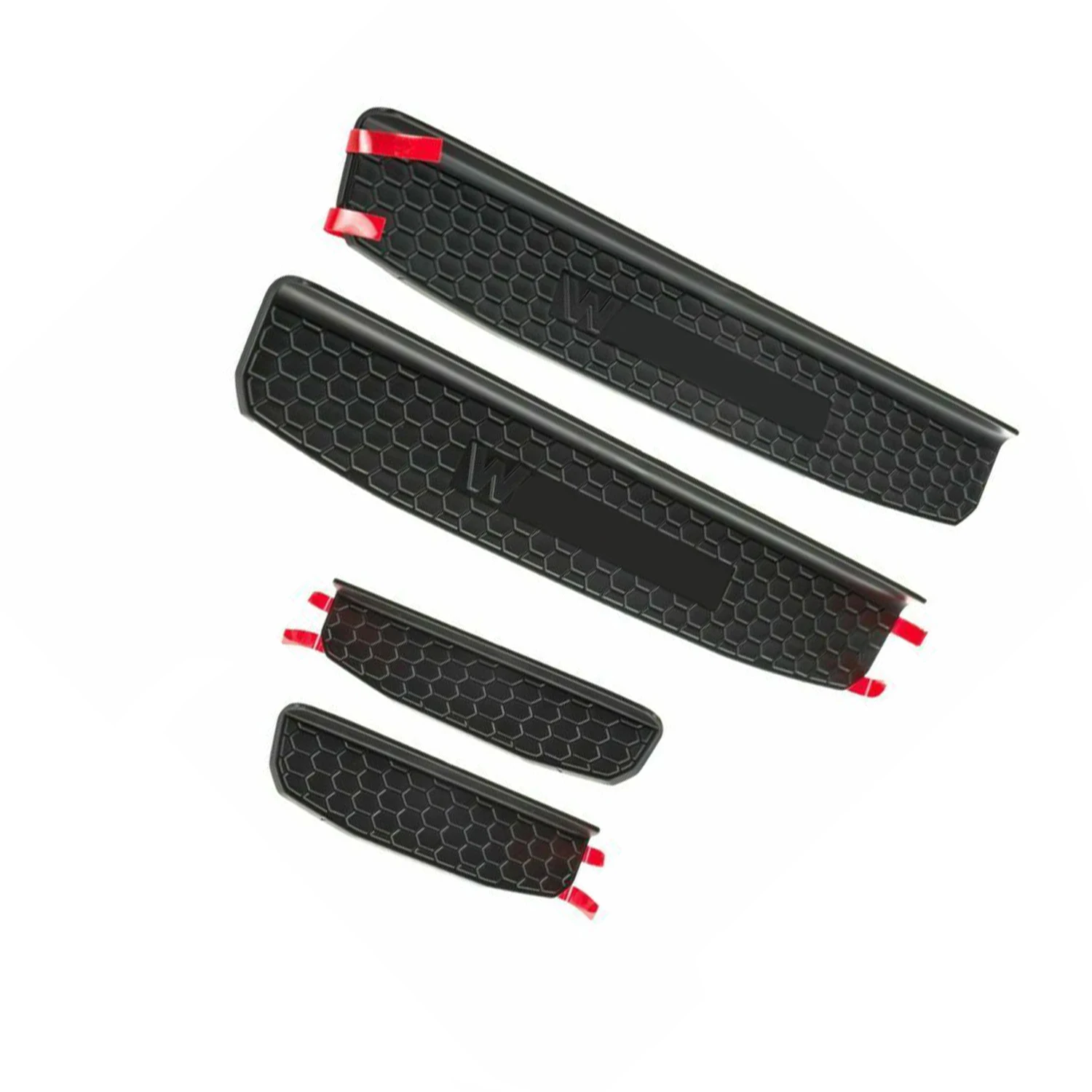 NUOVO 4 Pz OEM 82215394 4 Porte Nero Modellato Davanzale Della Porta Guardie Per 2018-2023 JEEP WRANGLER JL/JT Auto Accessori Esterni