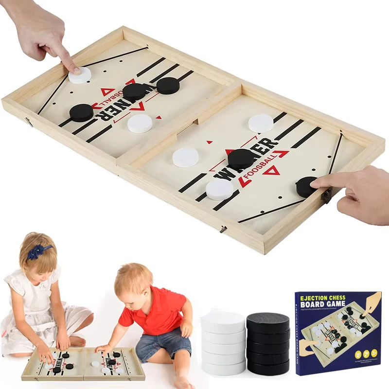 

Table Hockey Paced Sling Board Puzzles Game Fast Winner Party Desktop Battle Chess Parent-child Interactive Toys For Children