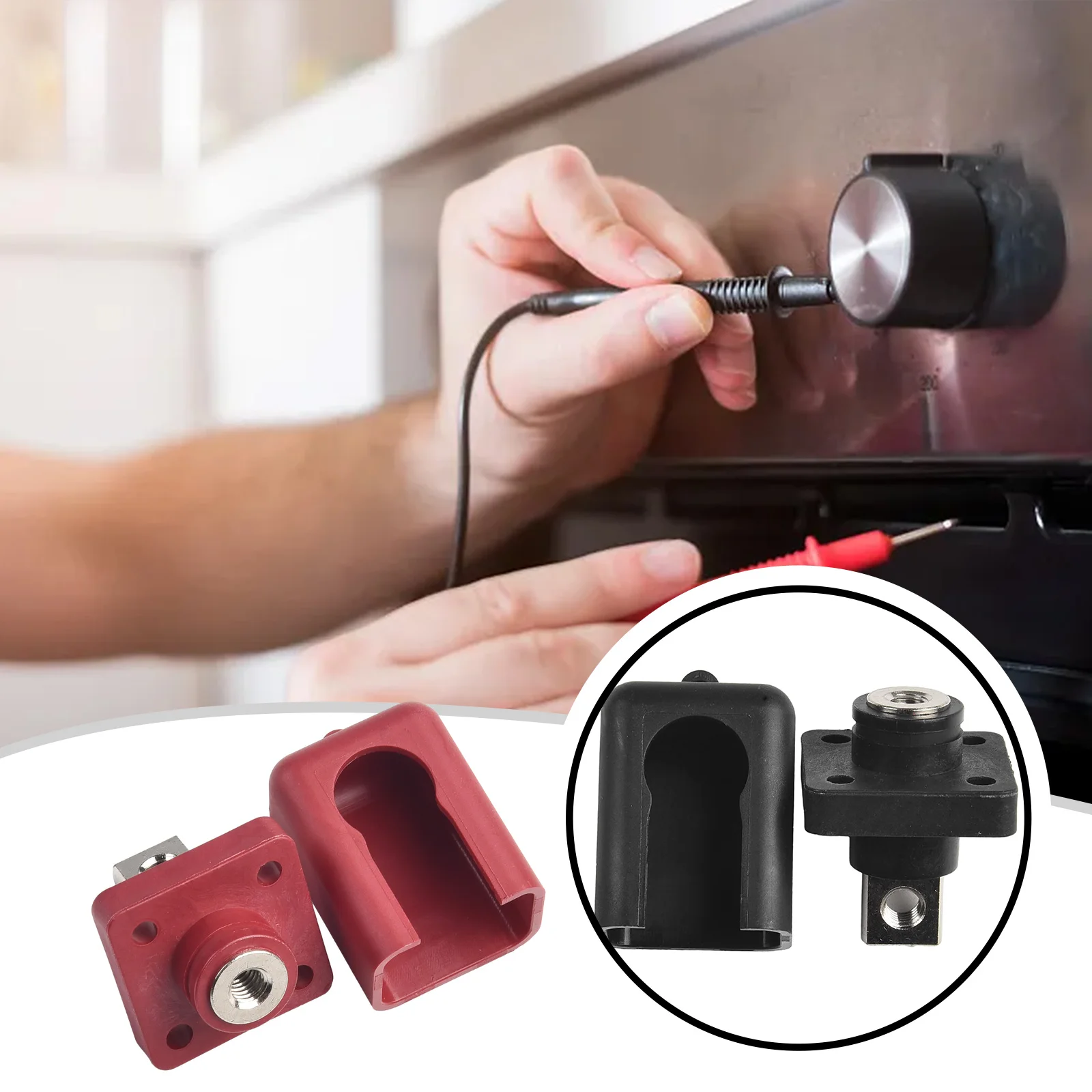 2pcs 200A All-Copper Connectors Terminal Post Lithium Battery Energy Storage Terminal Battery Connector Cable Adaptor Connectors
