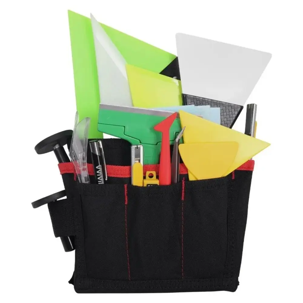 

Color Change Film Waterproof Storage Bag Oxford Cloth Multiple Pockets Car Tools Bag Multi-functional Large Waist Bag Outdoor