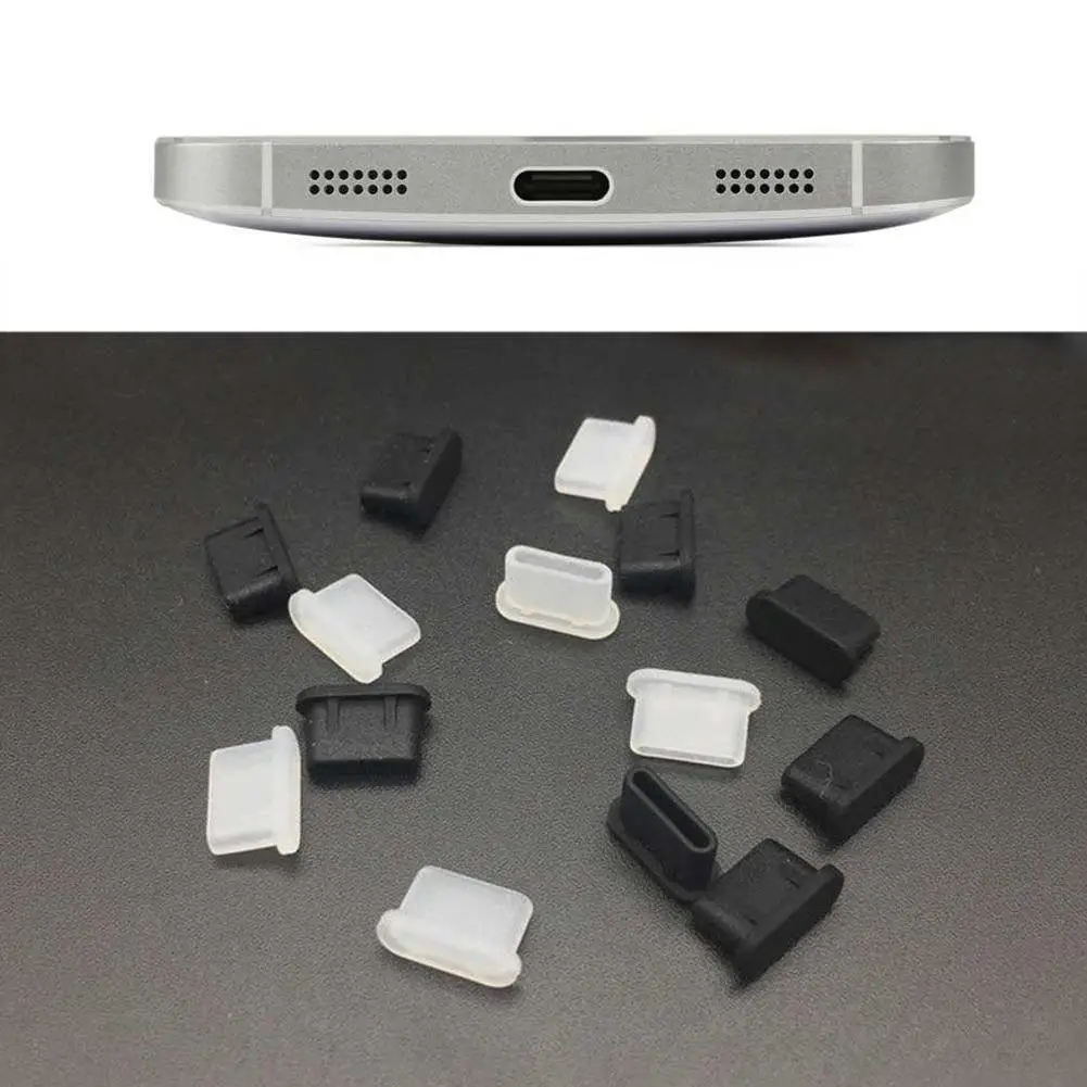 10pcs Charging Port Anti-Dust Dirt Plug For Apple IPhone 15 14 Pro Max IPad IOS Port Protector Cover Cleaning Brush