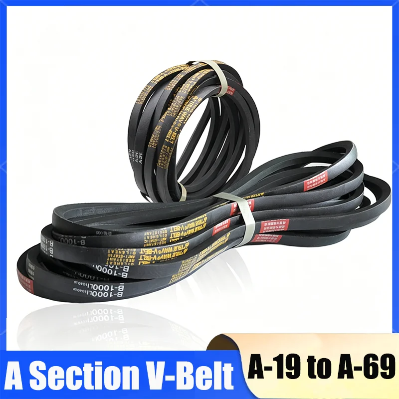 1Pcs A Section V-Belt Metric Triangle Transmission Belts for Car/Lawn Mower Width 13mm x 8mm izes A-19 Inch to A-69 Inch
