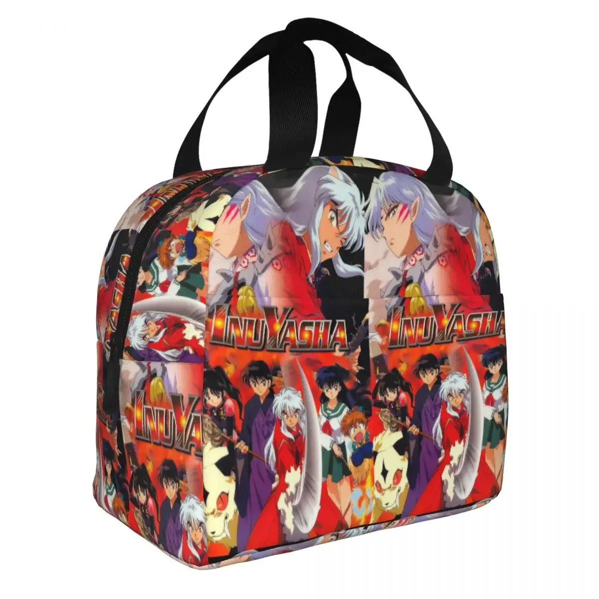 Inuyasha Sesshoumaru Insulated Lunch Bag Leakproof Japanese Anime Reusable Thermal Bag Lunch Box Tote Office Outdoor Girl Boy