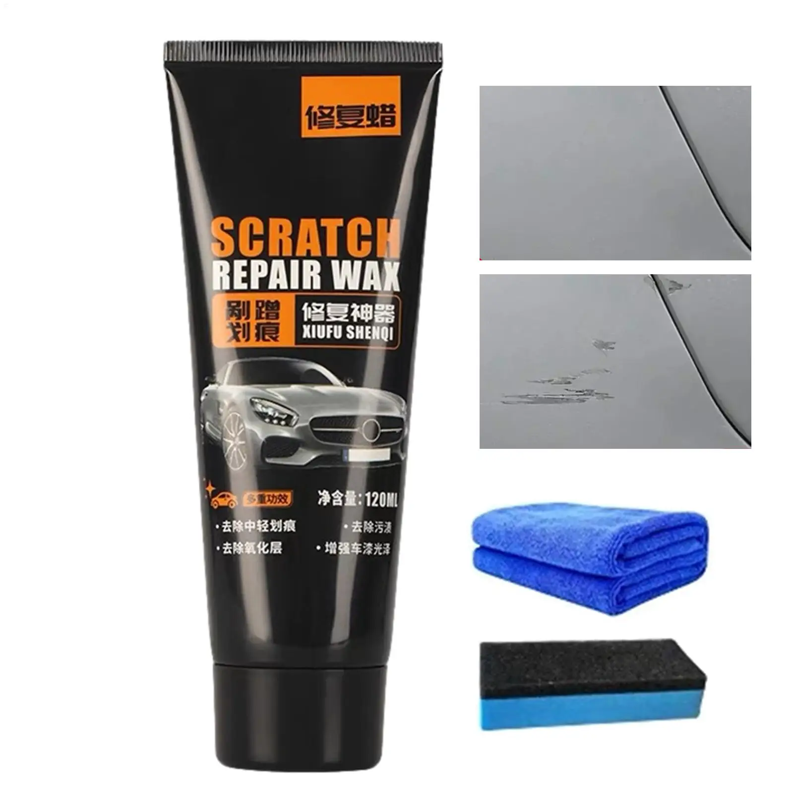 Easy Operate Auto Scratch Remover Wax Fix Minor Car Body Scratches Eliminate Surface Oxidation Renew Vehicle Paint Shine