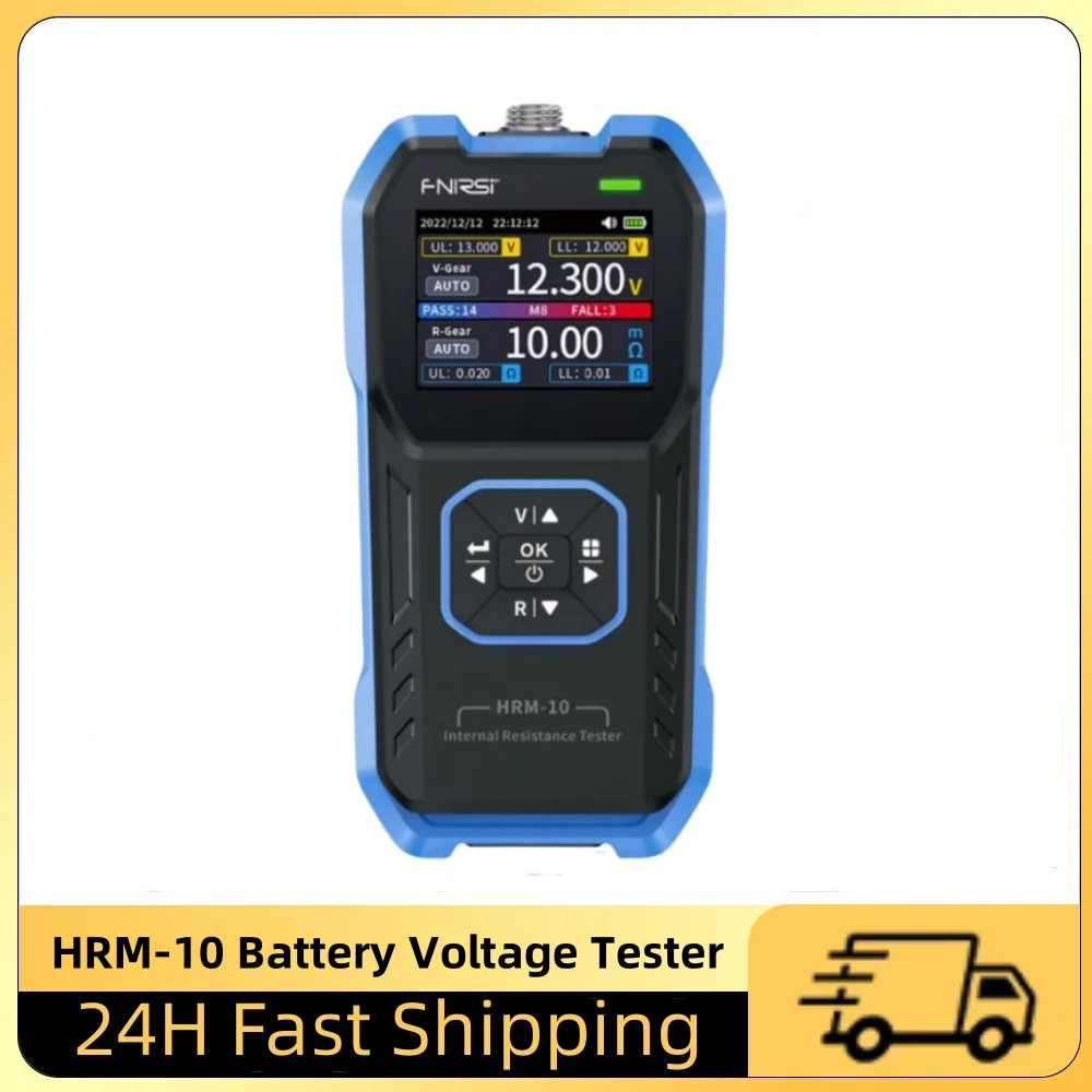 Fnirsi-bateria Tensão Resistência Interna Tester High Precision ac Acid Lithium Lead Car Battery Capacitor 18650 Hrm10