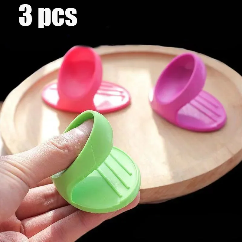 

Kitchen Dishes Silicone Oven Heat Insulated Finger Glove Microwave Oven Mitts Silicone Non-slip Holder Kitchen Accessories