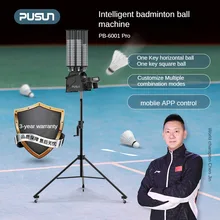 Automatic Multifunctional Badminton Shuttle Launcher Training Equipment with Customizable Drills