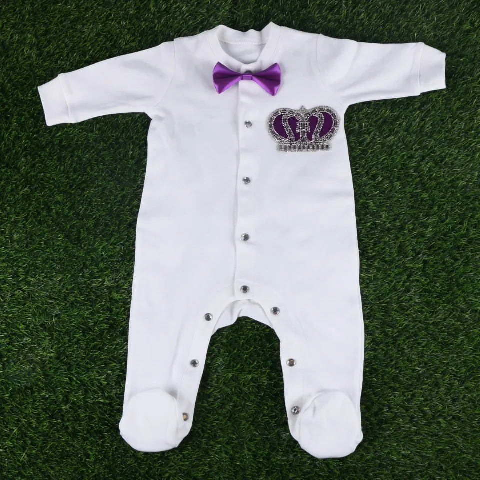 

footies jumpsuit items CROWN FOR BOY GIRL Baby clothes newborn