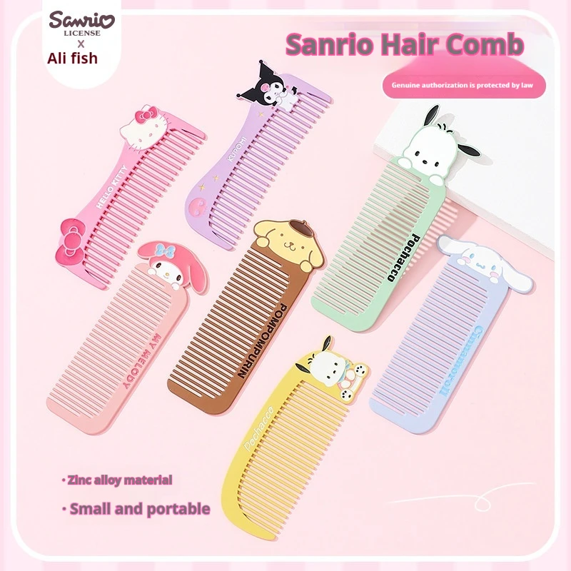 Kawaii Sanrio Comb Kuromi Melody Cinnamoroll Cute Cartoon Fashion Dressing  Relaxing Scalp Student Cleaning Supplies Children