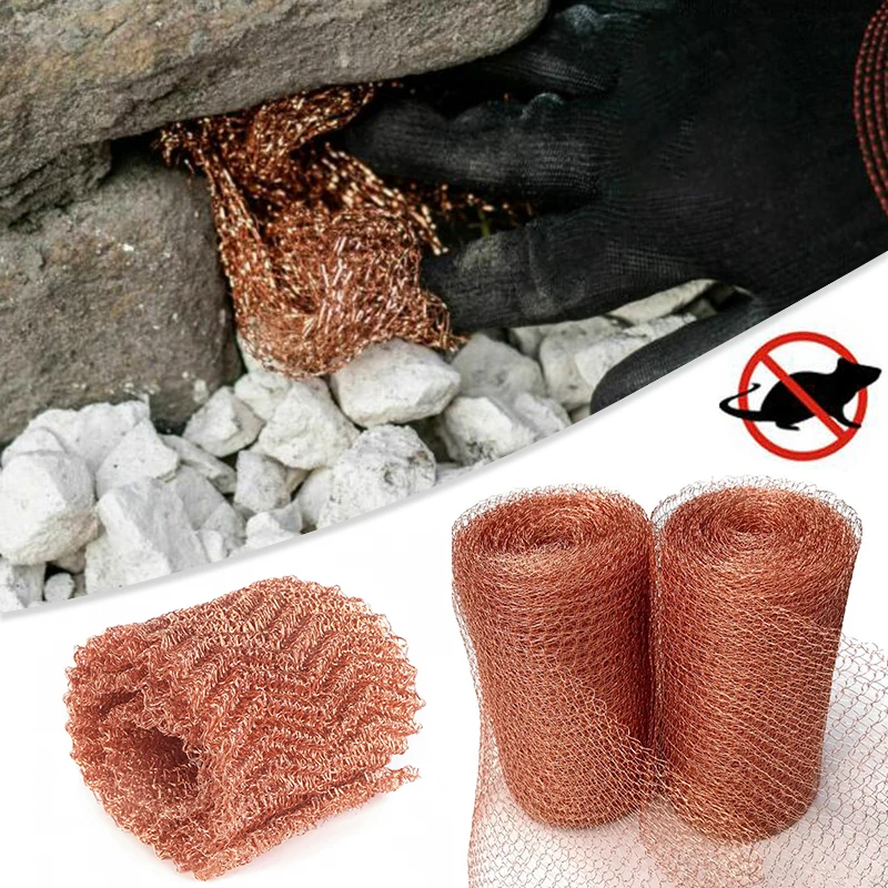 Pure Copper Mesh Anti-snail Copper Wire Filter Sanitary Food Grade for Distillation Home Brew Beer Garden Supplies tuin artikele