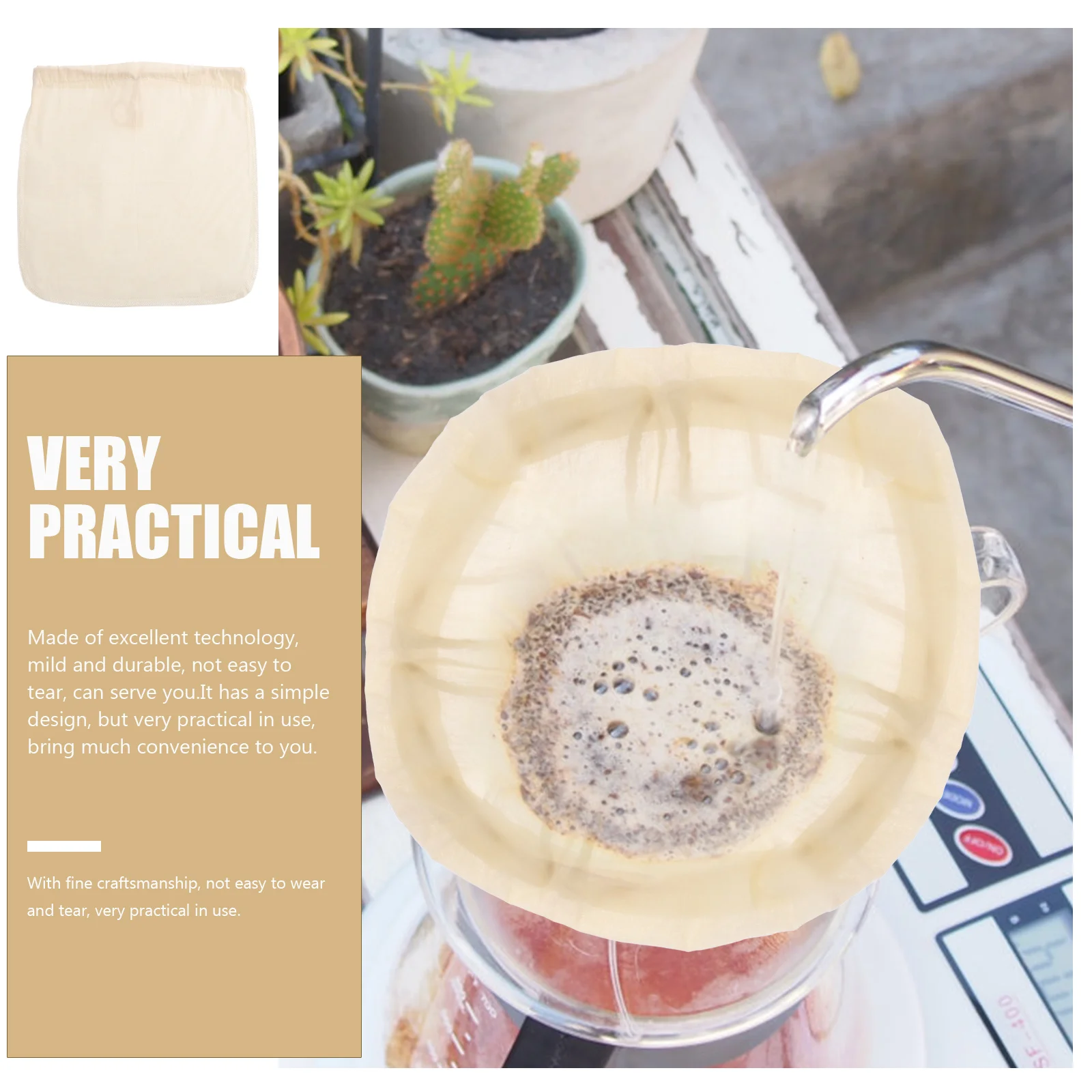 

Cotton Cloth Filter Bag High Temp Resistant Reusable Nut Milk Bag For Soybean Juice Tea Straining Food Grade Pouch Kitchen