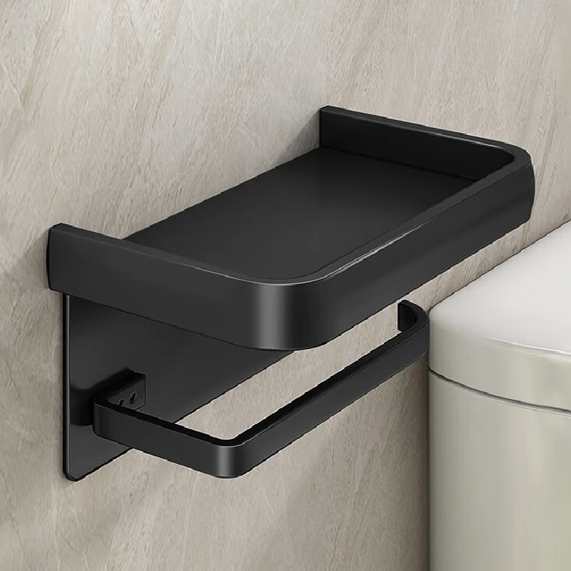 Aluminum Alloy Toilet Paper Holder Tissue Rack Bathroom Tissue Holder for Bathroom Storage Shelf Bathroom Accessories image 5