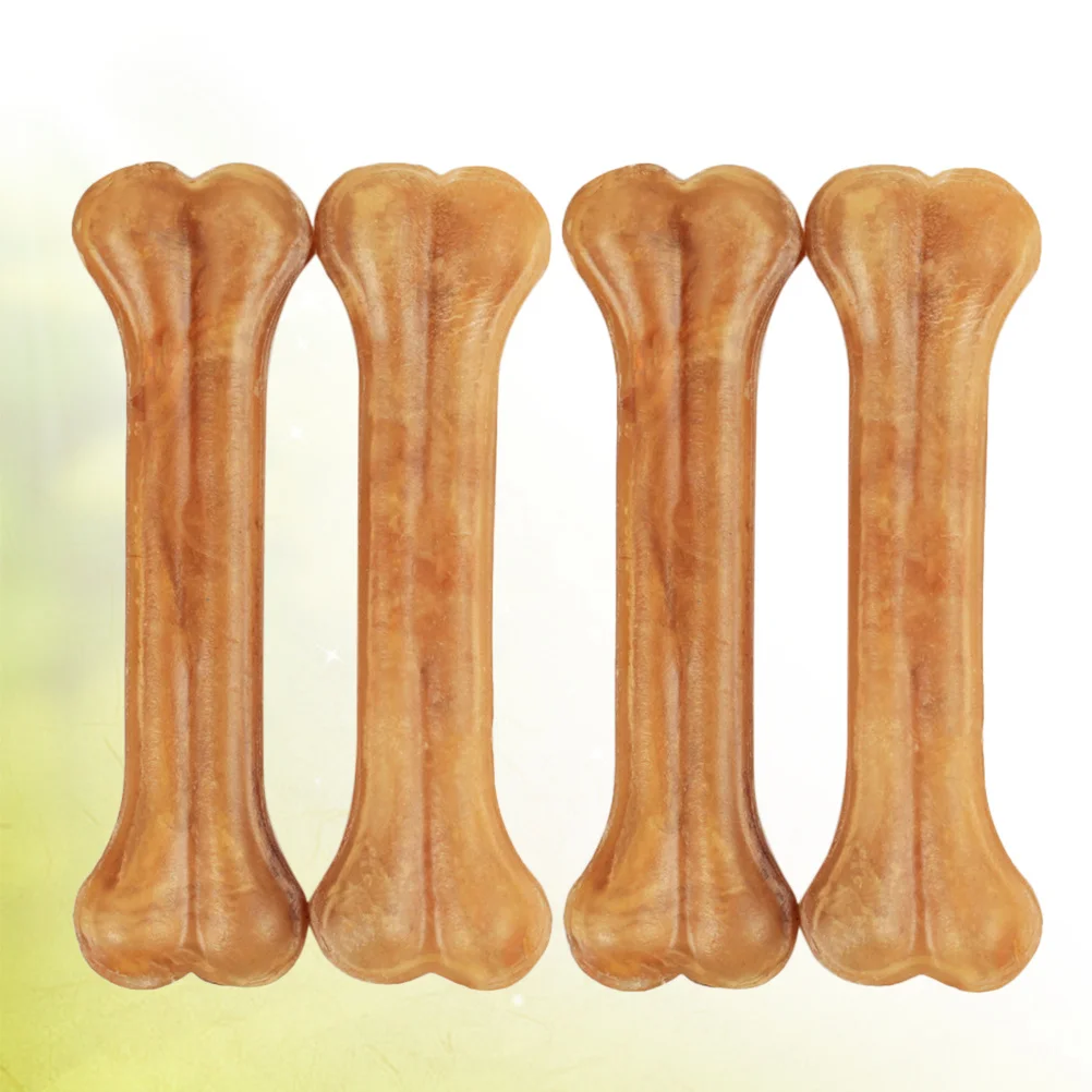 

4pcs 5 Inches Chew Bone For Dogs Teeth Cleaning Durable Pet Bite Molar Stick Grinding Home Dog Pet Playing Bite