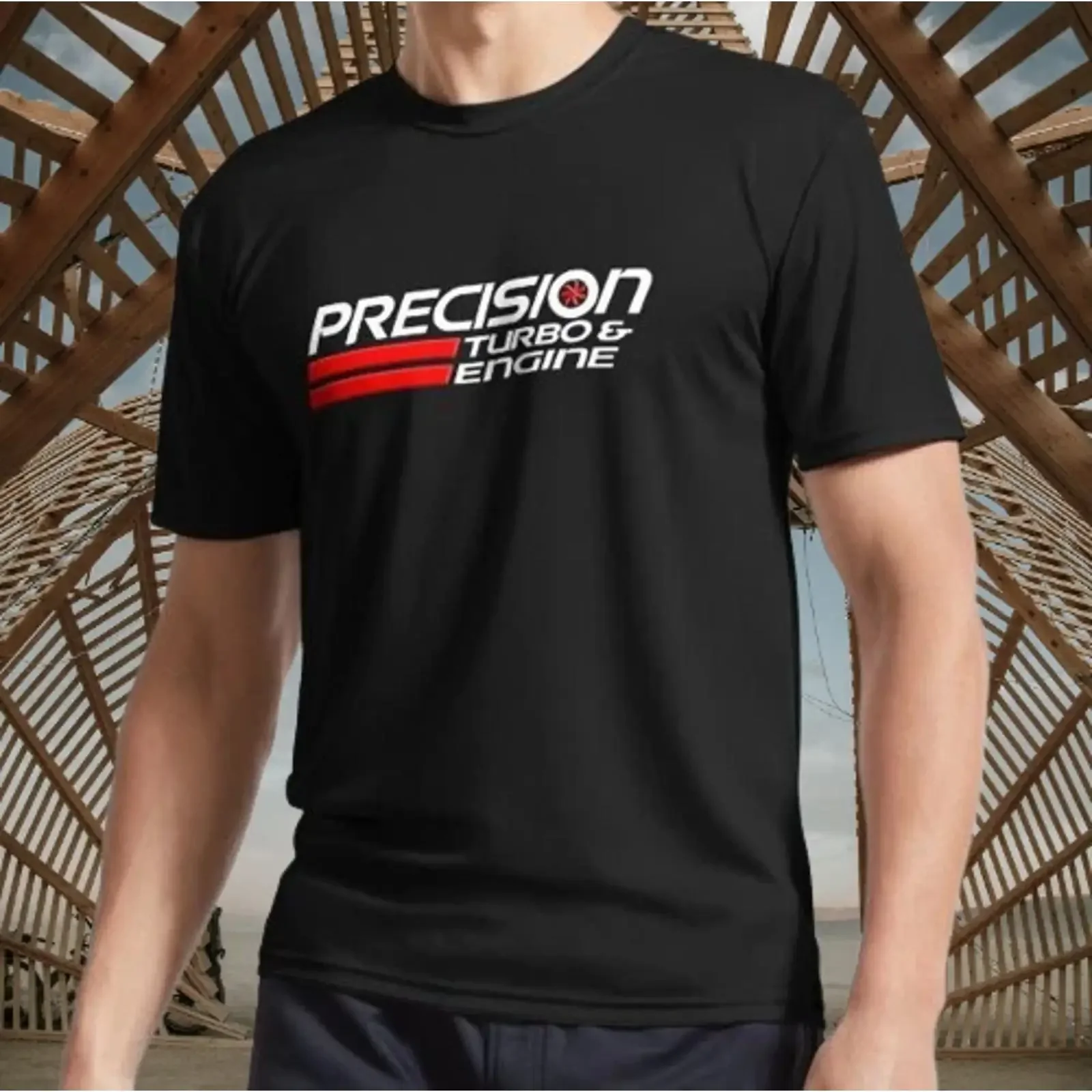 Precision Turbo Logo Active Funny T Shirt Size S to 5XL vintage Washed fashion Stretched Slightly Versatile Unisex Breathable