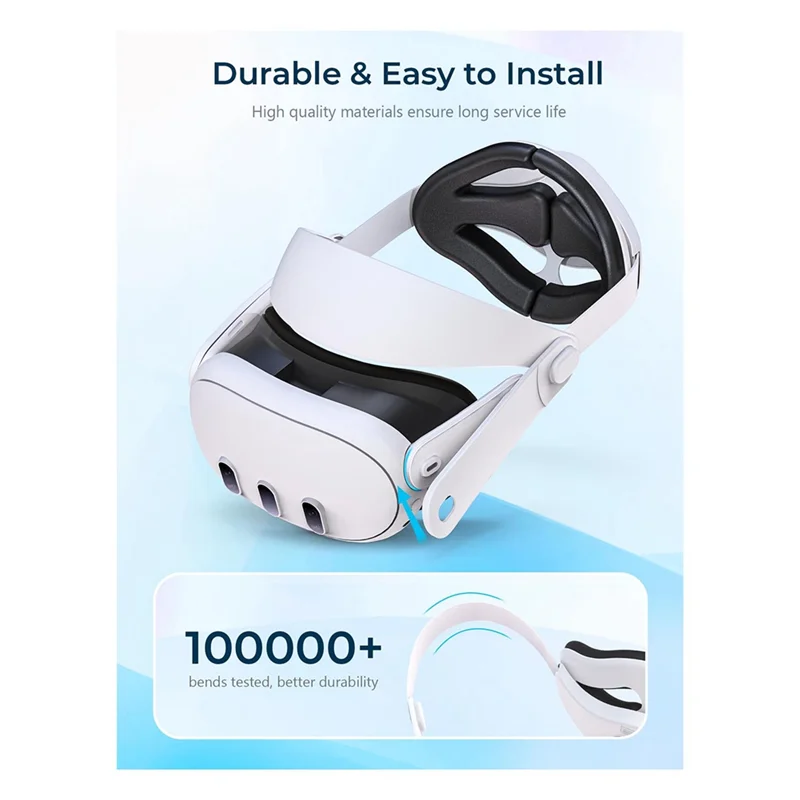

N88R Adjustable VR Headset Head Strap For Meta Quest 3 Headband Head Strap For Meta Quest 3 VR Accessories