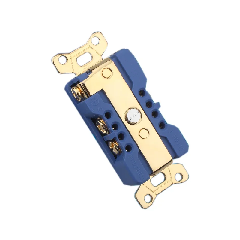 Audiocrast-enchufe de toma de corriente dúplex para distribuidor HiFi, cobre puro, chapado en rodio, EE. UU., CA 20A