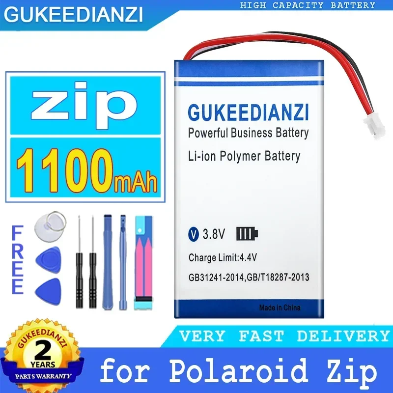 Bateria GUKEEDIANZI de 1100mAh AE 503048 -2S para bateria Polaroid Zip Big Power