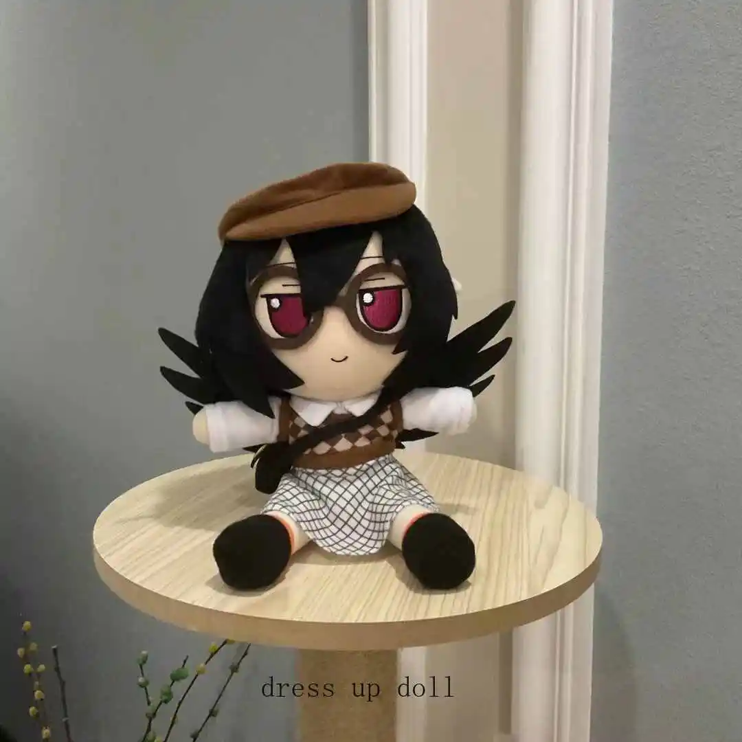 Fumo Touhou Project Shameimaru Aya 20CM Anime Plush Stuffed Doll Sitting Posture Toys Cartoon Dress Up Pillow Mascot Xmas Gift