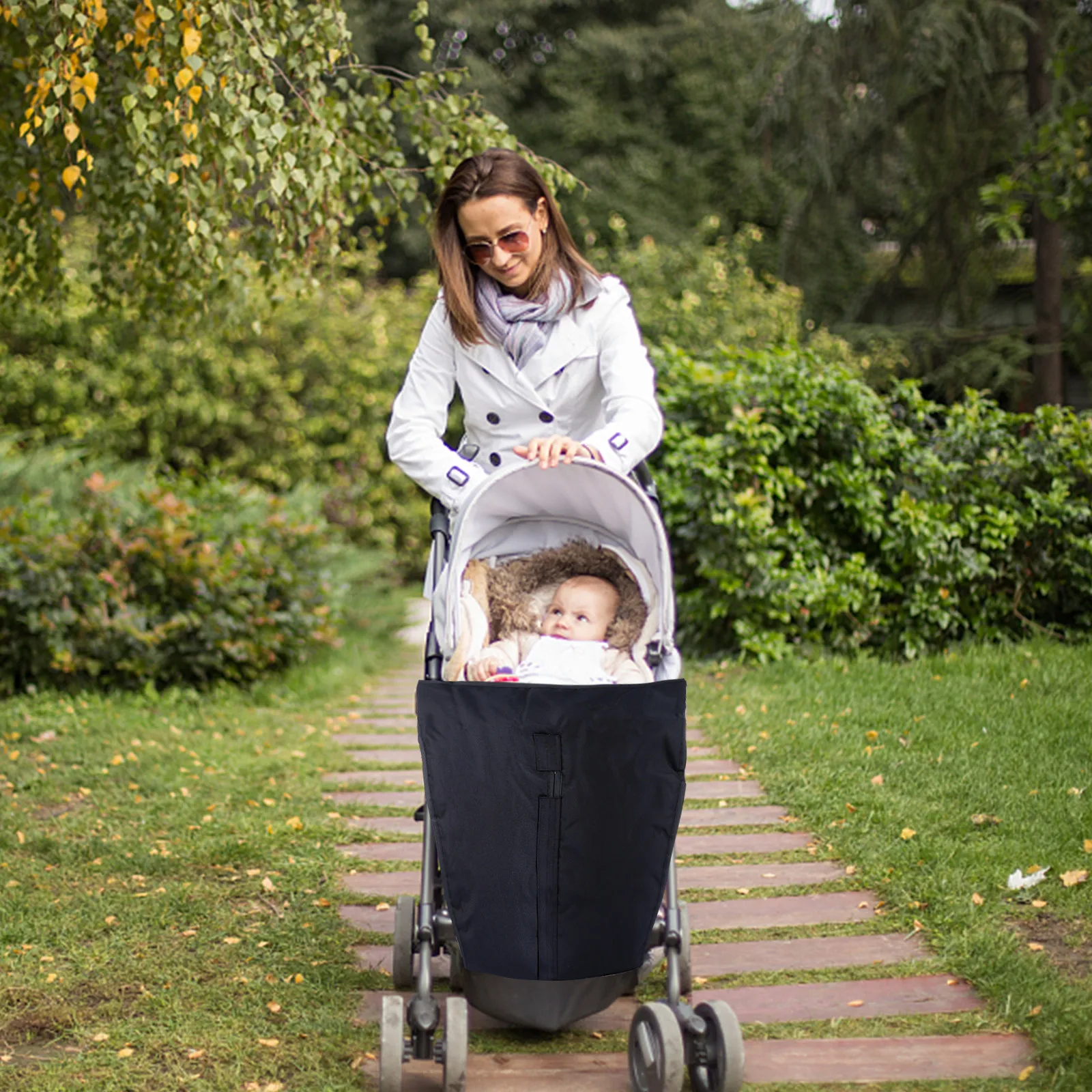 Stroller Foot Muff Premium Windshield Cover Keeps Baby Legs Warm Safe in Freezing Temperatures Compatible with Most Models