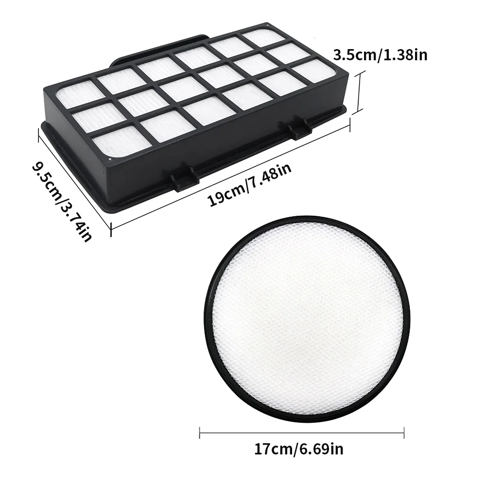 ZR006001 HEPA Filter Replacement Parts for Rowenta X-Trem Power Cyclonic Silence Force Vacuum RO69XX RO72XX RO6941EA RO6963EA