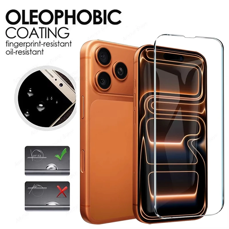 

Screen Protector For iPhone 16 17 Pro Max 13 11 12 15 14 Pro Max Plus 7 8 16E Mini XR XS X SE 17promax Protective Tempered Glass