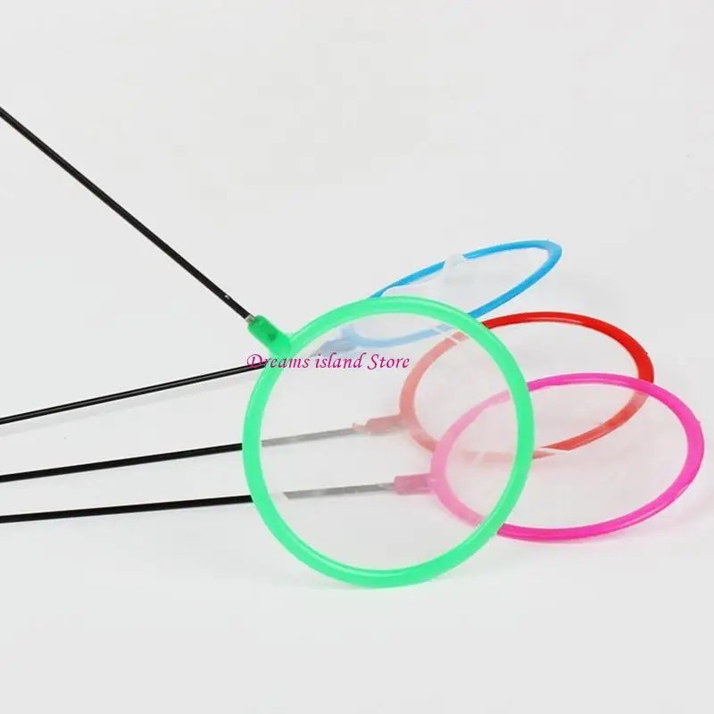 Acquari Fish Net 3 pollici Skimmer a maglie fine per piccoli pesci che catturano rete pulizia con manico lungo 9 pollici